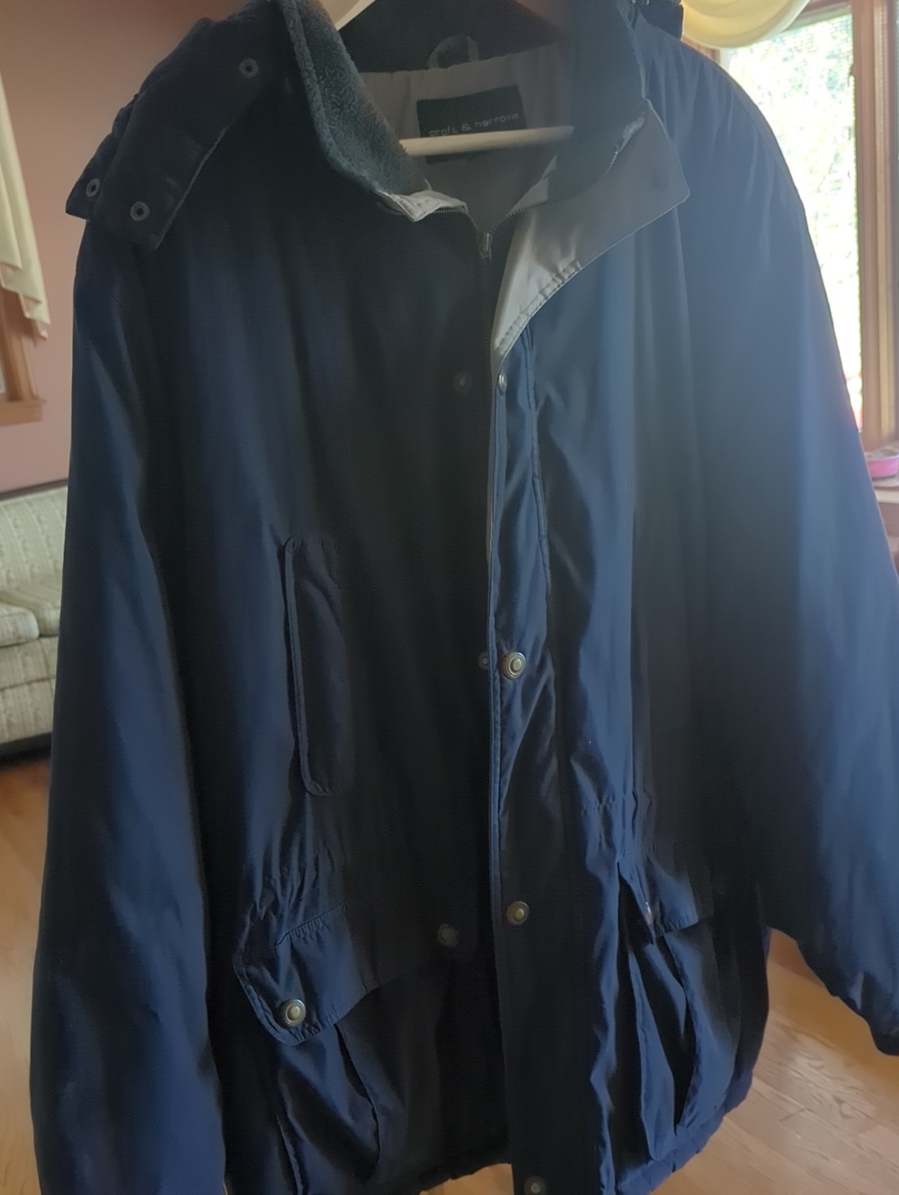 Men's Croft & Barrow Navy Blue Winter Jacket. XXL
